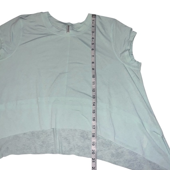 NWOT Free People Movement Tempo Short Sleeve Tee Crop Mojito Light Mint Large - Picture 7 of 10